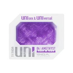 Фиолетовый мастурбатор-стимулятор Tenga Uni Amethyst - 
