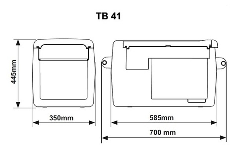 Автохолодильник компрессорный Indel B TB41 (40л.) 12-24V