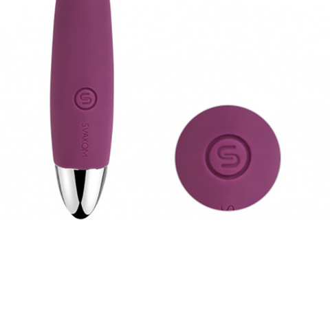 Svakom Coco Violet Гибкий тонкий вибростимулятор фиолетовый с гладкой поверхностью