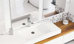 Смеситель для умывальника кнопочный, монолитный LEMARK PROJECT- LM4676C