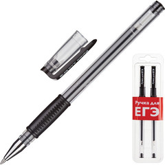 Ручка гелевая черная Attache для ЕГЭ (толщина линии 0.5 мм 2 штуки в упаковке)