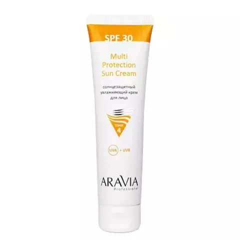 Солнцезащитный увл. крем для лица Multi Protection Sun Cream SPF 30, 100 мл ARAVIA Prof