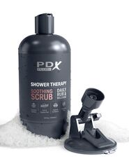 Мастурбатор-вагина цвета карамели Shower Therapy Soothing Scrub - 