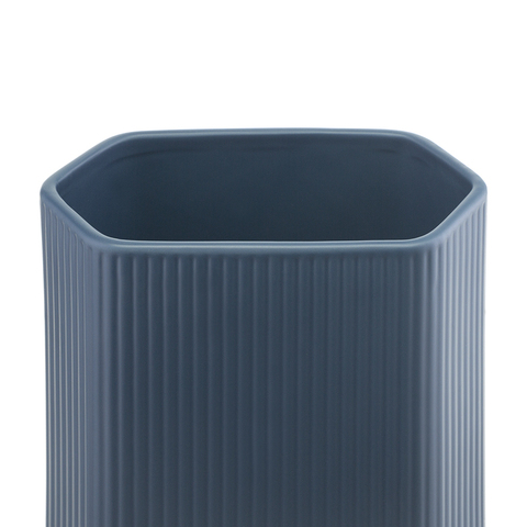 Ваза 20см Tkano Edge темно-синяя