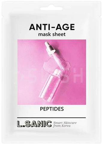 Lsanic Маска тканевая антивозрастная с пептидами Peptides Anti-Age Mask Sheet