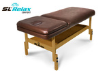 Массажный стол Relax Comfort коричневая кожа фото №1