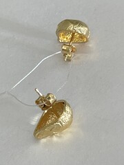 Perle (пусеты из серебра с позолотой )