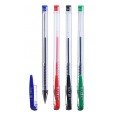 
          Ручка гелевая, Basir, 4 цвета чернил, серия "Pure", прозрачный корпус, 4 шт