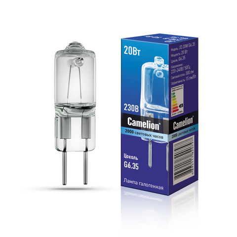 Лампа Галогенная CAMELION JD 220V 20W G6,35