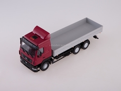 MAZ-6312 flatbed with awning restyling burgundy-gray 1:43 AutoHistory