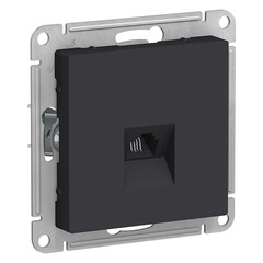 РОЗЕТКА тел. RJ11, мех, Карбон ATN001081