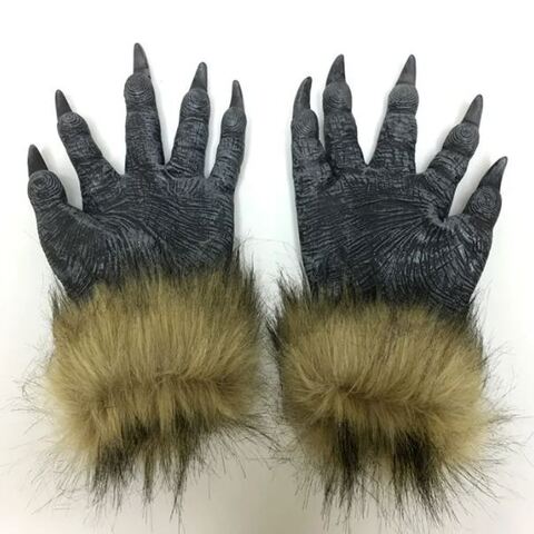 Маска карнавальная Волк-оборотень с перчатками