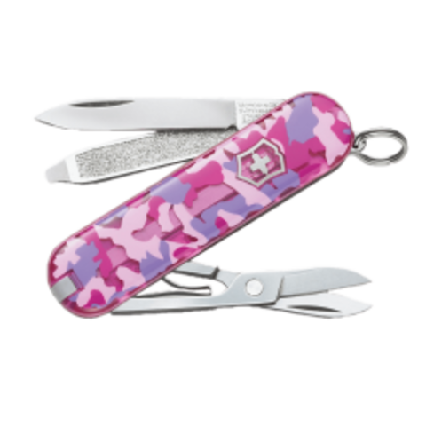 Нож-брелок Victorinox Classic limited edition Pink Army (0.6223.L1007) лимитированное издание 2010 г. | Wenger-Victorinox.Ru