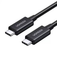 Кабель UGREEN US501 USB-C to USB-C Thunderbolt 4 40Gbps 100W Data Cable 2 м, черный