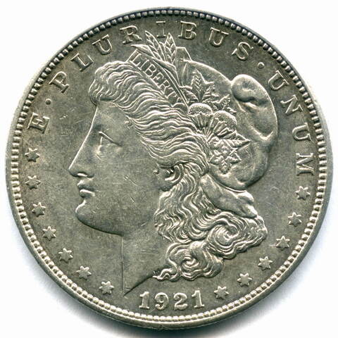 1 доллар 1921 (D). США XF+ (Морган)