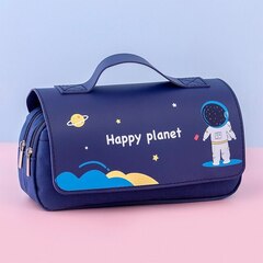 Penal \ Пенал \ Pencil bag Happy Planet blue