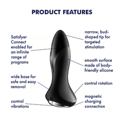 Анальный вибратор Satisfyer Rotator Plug 1 черный