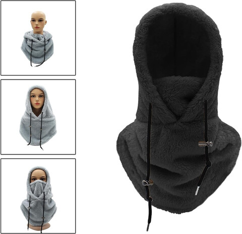 Картинка шарф-капюшон Skully Wear BNM-1311 black - 2