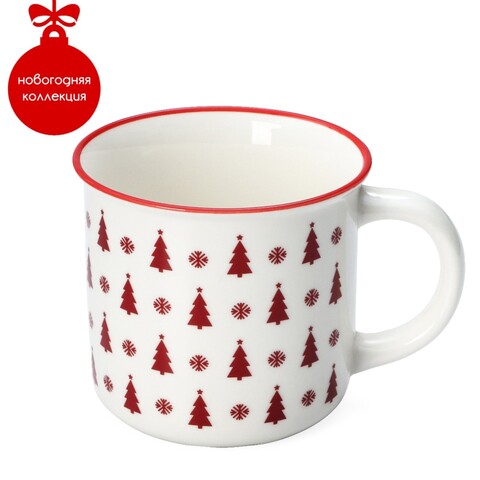 Кружка новогодняя Доляна «Ёлочки»