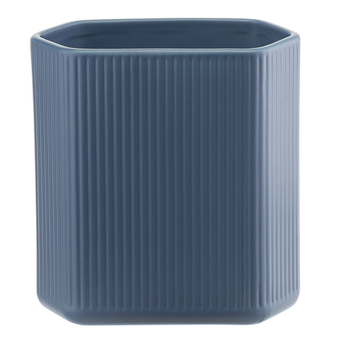 Ваза 20см Tkano Edge темно-синяя