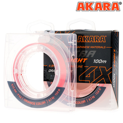 Шнур Akara Ultra Light Orange 100 м 0,08