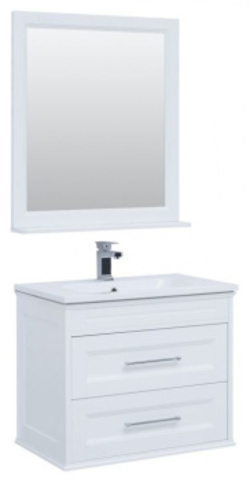 Aquanet 259387 Набор мебели Бостон 80 М (лит. мрамор) цв.белый мат. (259387)
