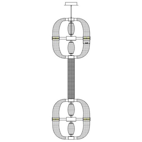 Подвесной светодиодный светильник Aployt Aleksandra APL.857.06.60