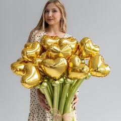 Солнечные сердечки букет из ШДМ