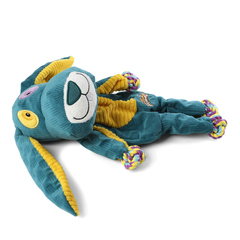 Triol игрушка для собак Заяц с веревкой 33см