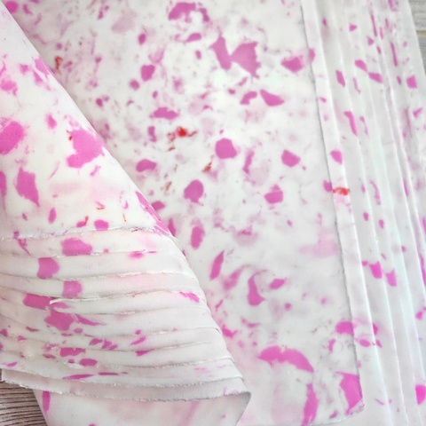 Фоамиран для творчества 1.5мм зефирный размер 100х200см/цвет мрамор-розовый (2шт/4м²)