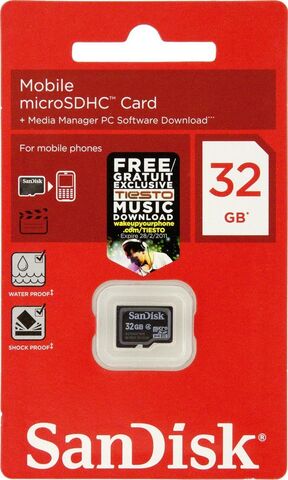 Карта памяти SanDisk 32GB MicroSDHC Class 4 Карта памяти SanDisk 32GB MicroSDHC Class 4