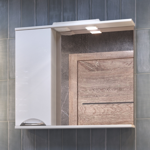 Шкаф навесной с зеркалом Callao 800 (левый) со спотом