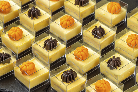 Панна-котта &quot;Осенний шелк&quot; с тыквой и апельсином, 24 шт.