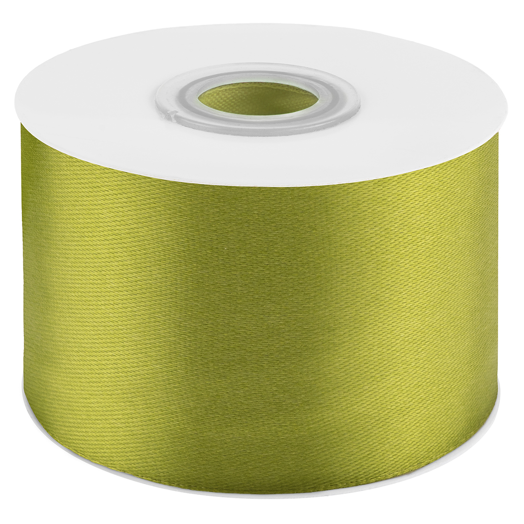 Лента Атласная (5см*22,85м) Оливковый