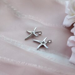 УЦЕНКА!!! Подвеска Морская звезда 15 мм, родий, У081