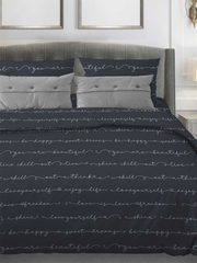 КПБ. Поплин. "Позитив. Тёмно-серый", 100% хлопок