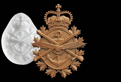 Силиконовый молд № 448 Герб Вооруженных сил