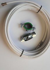 КОМПЛЕКТ ТРИАДА-3455ЮСБ СЕРАЯ: ТВ АНТЕННА ТРИАДА-3450 НАРУЖНАЯ НАПРАВЛЕННАЯ ЦИФРОВАЯ С КАБЕЛЕМ, КРОНШТЕЙНОМ И ИНЖЕКТОРОМ ПИТАНИЯ