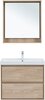 Aquanet 340169 Тумба с раковиной Милан 80 цв. дуб светлый (340169)