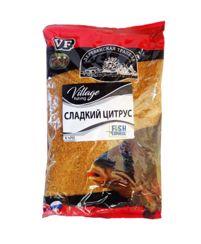 VF Карп сладкий цитрус ( крупная фракция) 0,9кг/10шт/уп цвет прикормки светло-коричневый