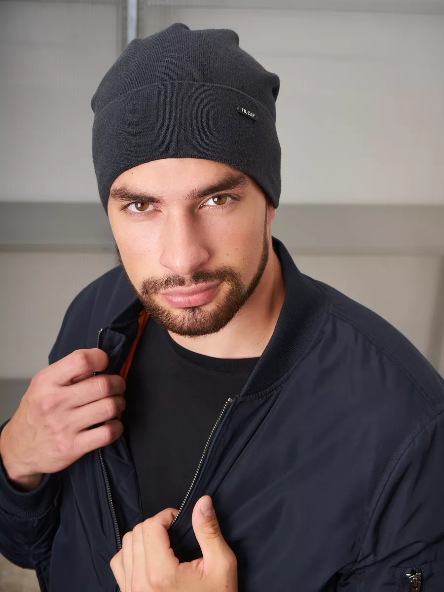 Шапка бини зимняя весенняя с флисом