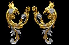 Силиконовый молд № 2006 Набор вензелей