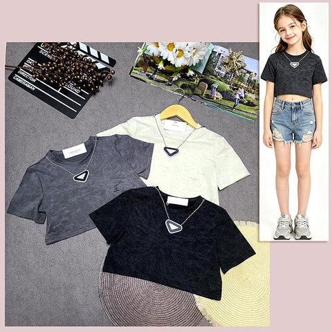 Футболка кроп-топ д (9-13) 260415-WD218