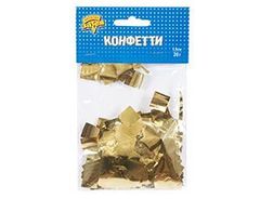 Конфетти фольга, Квадрат Золото, 1,5см, 20гр.