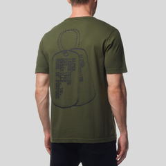 Футболка Alpha Industries Alpha Dog Tag Tee Olive (Зеленый)