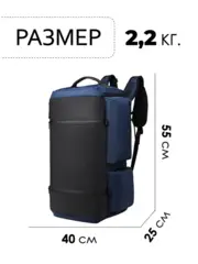 Рюкзак-сумка Ozuko 9326 Blue - 2