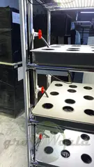 Лабораторная стеллажная многоярусная гидропонная установка 4 ЯРУСА 2250х650х530мм до 40 растений