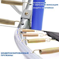 Батут с защитной сеткой PERFETTO SPORT 6 диаметр 1,8 м синий