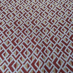 трикотаж геометрический принт в коричневом оттенке фото