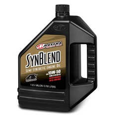 Масло моторное полусинтетика Maxima SynBlend 4T 15W50 1 галон(3,785 л)